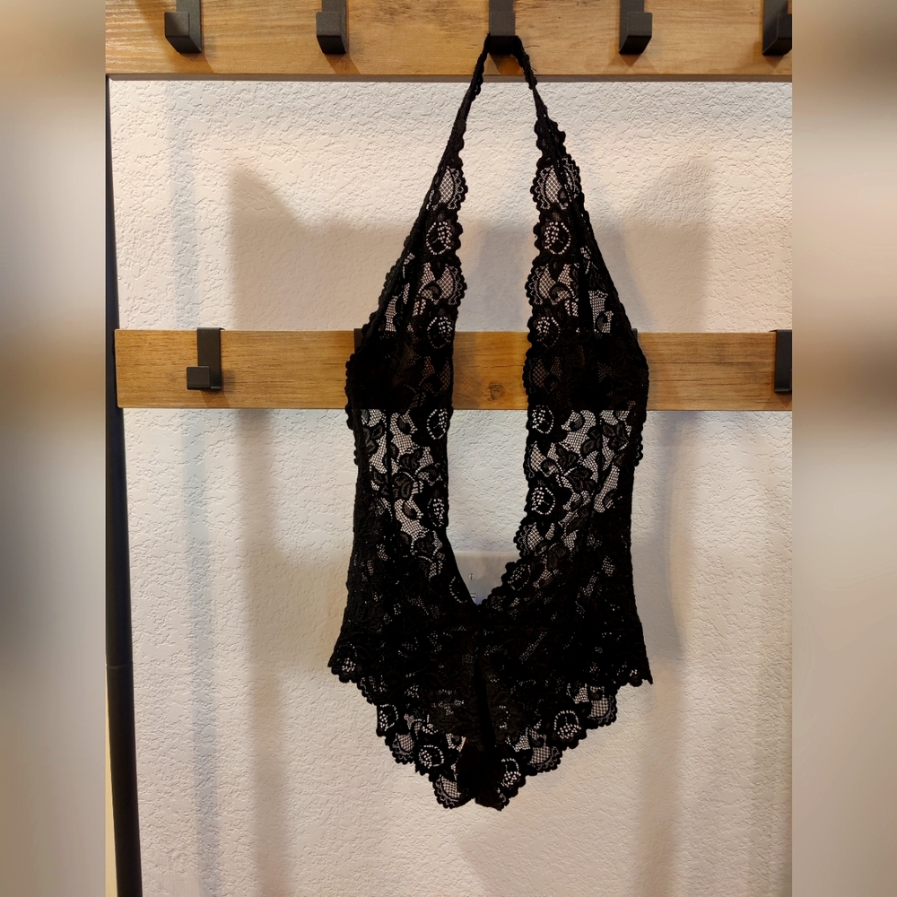 Bodysuit Black Lace Lingerie